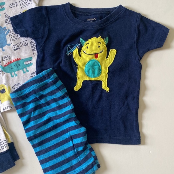 Carters 2T Monster Pajama Set - Picture 2 of 5